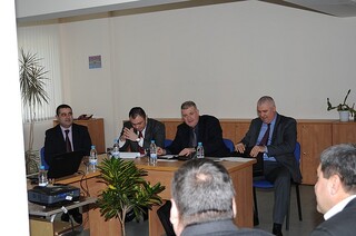 Главният секретар на МВР Светлозар Лазаров, заместникът му Георги Костов и заместник-директорът на Главна дирекция „Криминална полиция” Ивайло Спиридонов присъстваха на годишния отчет на областната дирекция в Перник