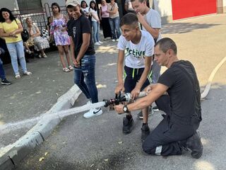 Открит урок в пожарната