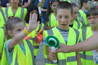 Деца и пътни полицаи в Тутракан със съвместна инициатива по пътна безопасност