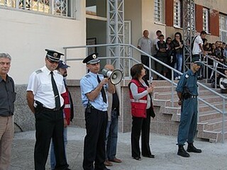 Сили на МВР участваха в демонстрация на Единната спасителна система