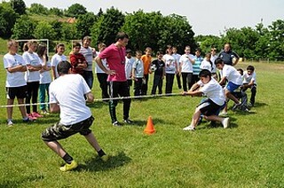 Спортна надпревара на финала на Детска полицейска академия в Главиница
