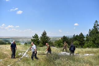 Пожаро-тактическо учение за действия при горски пожари се проведе край село Кортен