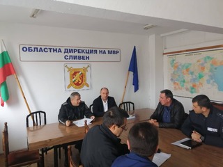 Ръководството на ОДМВР –Сливен и представители на дирекция „Жандармерия” координират действията си по противодействие на конвенционалната престъпност 
