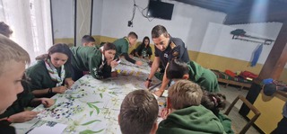 Пожарна безопасност за деца в скаутски лагер "Планината на Офей"