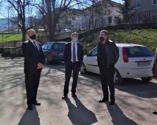 Посещение на Министъра на вътрешните работи Христо Терзийски в Златоград, Мадан и Баните
