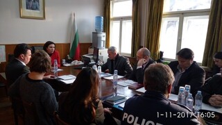 Министърът на вътрешните работи и заместник- директорът на Главна дирекция „Национална полиция“ ст. комисар Константин Димитров проведоха работна среща с ръководния състав на ОДМВР- София