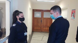 Министър Терзийски на работни срещи с полицаите в Казанлък, Мъглиж и Раднево