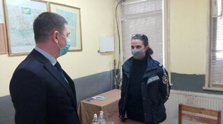 Министър Терзийски на работни срещи с полицаите в Казанлък, Мъглиж и Раднево