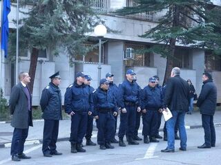 Със Заповед, № 8121К-4885/30.11.2016 г., на Министъра на вътрешните работи, за професионално изпълнение на служебна задача, свързана с възстановяване и опазване на обществения ред на територията на РПЦ – Харманли на 24.11.2016 г. и недопуск...