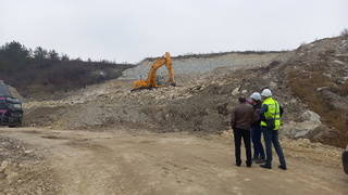 В ОДМВР-Търговище започна проверка във връзка със сигнал за пропаднал участък от автомагистрала „Хемус“