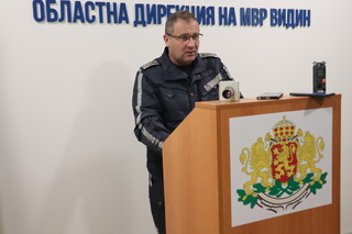 Актуална информация за обстановката по безопасност на движението в региона, представи на брифинг началникът на сектор „Пътна полиция“ – Видин