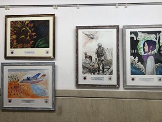 Рисунките на видинчанките Виктория и Паола участват в благотворителна изложба
