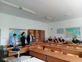 Среща на преподаватели от  АМВР с офицера за връзка на Фронтекс за България 