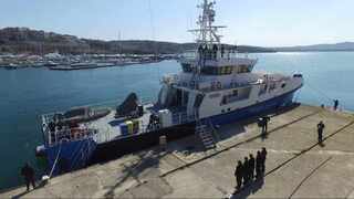 Граничният полицейски кораб 524 „Балчик“ се завърна от участие в операция, координирана от Агенция Фронтекс в Егейско море
