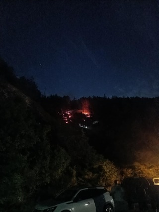 Комисар Иван Иванов с благодaрност към всички доброволци за участието им при ликвидиране на снощия пожар в ПП" Шуменско плато"
