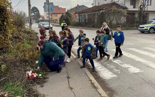 Паметта на загиналите на пътя почетоха и деца от Костинброд