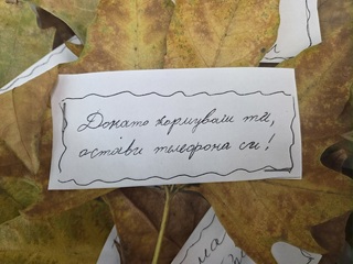 Главна дирекция „Национална полиция“  подкрепи Националната кампания „Посланията на есенния лист“