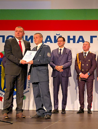 Ст. полицай Красимир Кирилов от ГПУ-Брегово и Дирекция „Противодействие на незаконната миграция“ са отличените в церемонията „Полицай на годината 2025“
