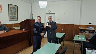 Трима пожарникари са наградени от ръководството на РДПБЗН-Сливен