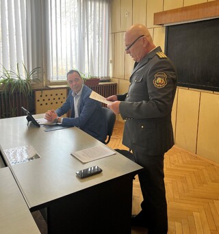 Заместник-директорът на ГДПБЗН старши комисар Любомир Баров  присъства на годишния отчет на видинската дирекция за пожарна безопасност и защита на населението