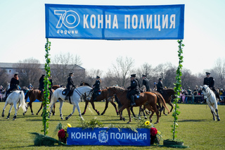 With master riding competitions, the equestrian squadron of the Sofia Metropolitan Police Directorate celebrated Todorovden and its 70th anniversary