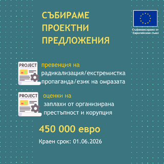 Процедура за предоставяне на безвъзмездна финансова помощ за предотвратяване и борба с престъпността, тероризма и радикализацията