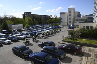 24 полицейски мотоциклета и два автомобила участваха в тренировка за осигуряване на безопасността по време на „Giro d Italia“