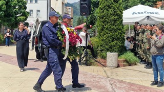 Ръководството на ОДМВР-Смолян отдаде почит по повод 150-ата годишнина от гибелта на Христо Ботев и загиналите за свободата на България