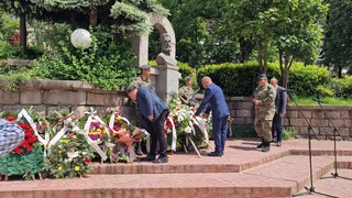 Ръководството на ОДМВР-Смолян отдаде почит по повод 150-ата годишнина от гибелта на Христо Ботев и загиналите за свободата на България