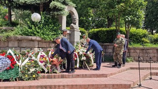 Ръководството на ОДМВР-Смолян отдаде почит по повод 150-ата годишнина от гибелта на Христо Ботев и загиналите за свободата на България