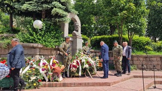 Ръководството на ОДМВР-Смолян отдаде почит по повод 150-ата годишнина от гибелта на Христо Ботев и загиналите за свободата на България