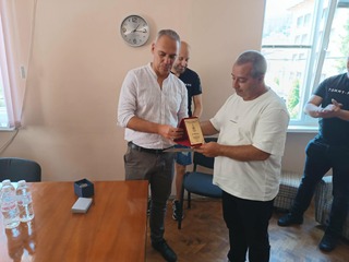 След 38 години служба в системата на МВР Богомил Адамов бе изпратен в заслужен отдих