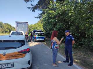 Масови проверки по път I-7 (Силистра – Шумен) в хода на специализирана полицейска операция