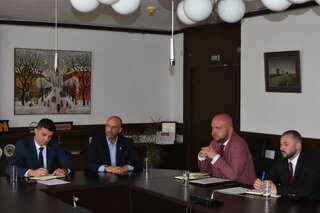 Ръководството на Академията на МВР проведе работна среща с директора на ДЕСМС
