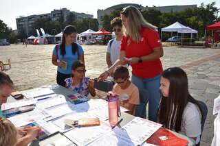 Деца подаваха тестови сигнали на телефон 112 на Kids Expo Plovdiv