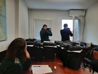 Chief Directorate "Border Police" - MoI accepted the delivery of handheld thermal imaging cameras, under the implementation of the project "Development of cooperation in the Schengen area", financed under the Norwegian Financial Mechanism 2014-2021