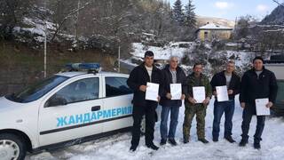 Ръководството на МВР благодари сърдечно на петимата мъже от Луково, оказали  помощ на полицията