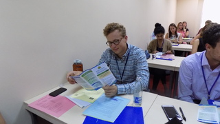 The Deputy Director of the National Police Chief Directorate, Senior Commissioner, PhD Blagorodna Makeva, presented private security measures to future American teachers in Bulgaria