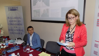 The Deputy Director of the National Police Chief Directorate, Senior Commissioner, PhD Blagorodna Makeva, presented private security measures to future American teachers in Bulgaria