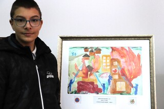 Награждаване на победители в конкурса за детска рисунка „С очите си видях бедата” – 2024 г.