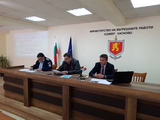 Месечен брифинг на Директора на ОДМВР Хасково за месец септември