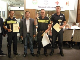 Пътните полицаи от ОДМВР -Смолян спечелиха престижните награди в Националното състезание „Пътен полицай на годината”- Хасково, 2016г