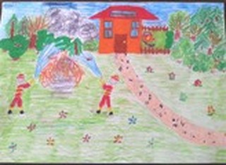 Приключи общинския етап от конкурса за детска рисунка : „С очите си видях бедата”