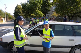  Успешно дипломирали се доброволци от Детското полицейско управление в гр. Вършец се включиха в отбелязването на обявения от ROADPOL 16 септември за Ден без загинали на пътя