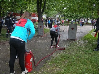 100 ученици премериха сили в районния кръг на състезанието “Млад огнеборец” в гр. Монтана 