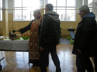 С тържествен водосвет бе открита ремонтираната спортна зала на Спортен клуб „Диана – МВР Монтана”