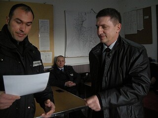 Главен комисар Христо Терзийски връчи поздравителни адреси на служители на Зоналното жандармерийско управление в Монтана 