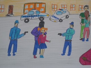  Предметни награди, грамоти и календари получиха победителите в областния конкурс за детска рисунка „Аз и Детското полицейско управление” 